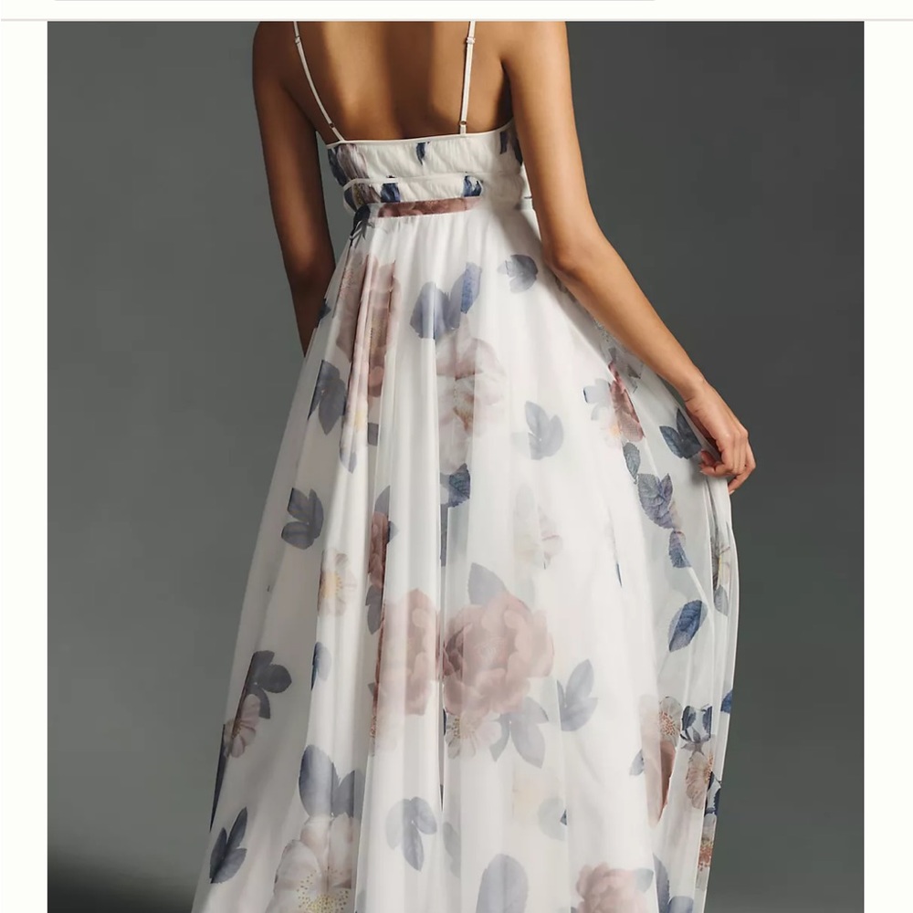 Geisha Designs V-neck Corset Tulle Dress - Picture 7 of 11